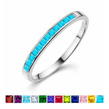 0.25 Carat Princess Cut December Birthstone Wedding Band - Pave Channel Band - 18K  Gold Plating for Women