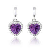 Forever Heart 1.25 Carat Birthstone Earrings