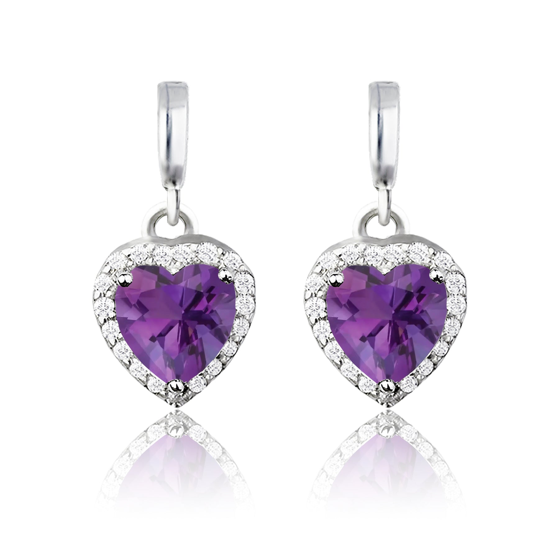 Forever Heart 1.25 Carat Birthstone Earrings
