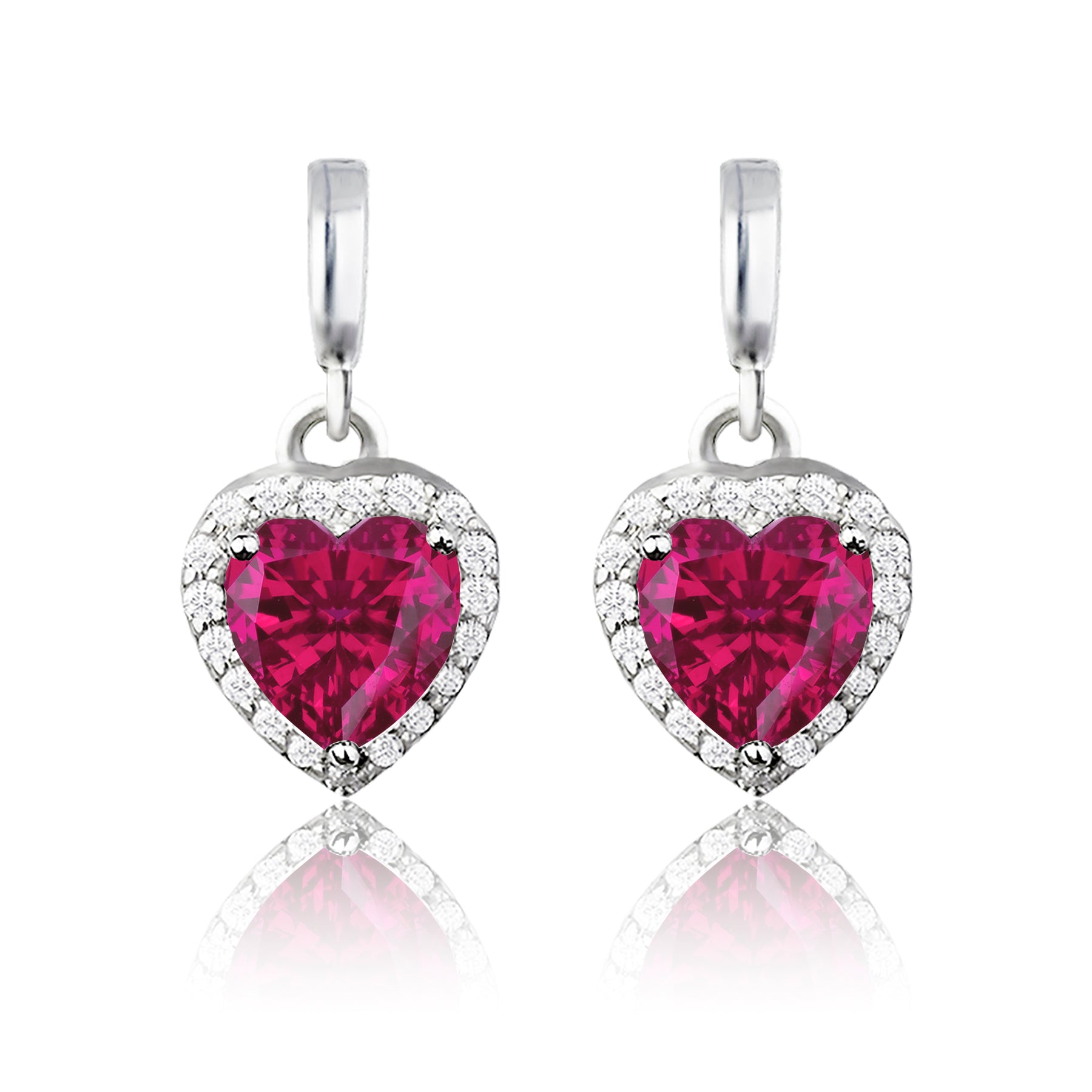 Forever Heart 1.25 Carat Birthstone Earrings