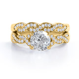 1 Carat Round Lab Diamond Infinity Bridal Set