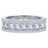 Princess Cut Eternity Band Ring