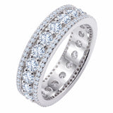Round Brilliant Eternity Band Ring