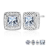2 Carat Moissanite Vintage Stud Earrings