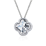 2.7 Carat Flower Cut Moissanite - Danity Clover Design Necklace