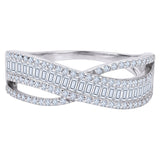 Crossover Wedding Ring