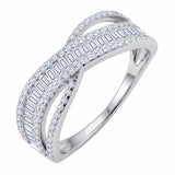 Crossover Wedding Ring