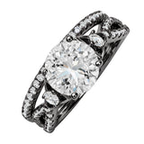 2.5 Ct  Round Lab Diamond Twist Infinity Bridal Set