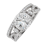 2.5 Ct  Round Lab Diamond Twist Infinity Bridal Set