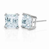 Minimalist Square Crystal Stud Earrings – Elegant Everyday Jewelry