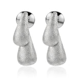 Minimalist Teardrop Charm Hoop Earrings – Elegant Everyday Dangle Jewelry
