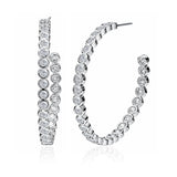 Luxury Crystal Style Hoop Earrings – Elegant Sparkling Fashion Jewelry