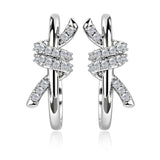Elegant Ribbon Hoop Earrings – Feminine Fashion Jewelry