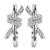 Elegant Ribbon Hoop Earrings – Feminine Fashion Jewelry