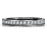 Channel Design 0.15 TCW Princess Cut Wedding Band