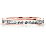 Channel Design 0.15 TCW Princess Cut Wedding Band