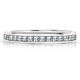 Channel Design 0.15 TCW Princess Cut Wedding Band