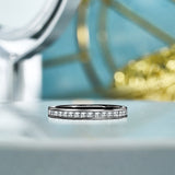 Channel Design 0.15 TCW Princess Cut Wedding Band