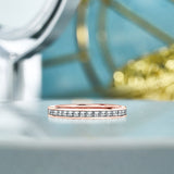 Channel Design 0.15 TCW Princess Cut Wedding Band