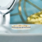 Channel Design 0.15 TCW Princess Cut Wedding Band