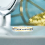 Channel Design 0.15 TCW Princess Cut Wedding Band