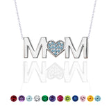 MOM Birthstone Pendant Necklace