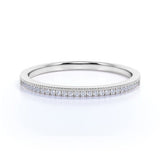 0.30 ct Wedding Band - Stackable Ring - Pave - Dainty Ring
