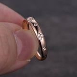 Designer .25 Carat Round cut Wedding Ring Band