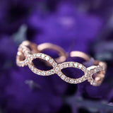 Infinity .50 Carat Round cut Wedding Ring Band