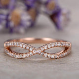 .50 Carat infinity Round cut Wedding Ring Band