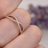 .50 Carat infinity Round cut Wedding Ring Band