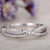 .50 Carat infinity Round cut Wedding Ring Band