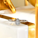 1 Ct Pear Cut Diamond Vintage Engagement Ring