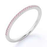 Pave 0.25 Carat Round Cut October Birthstone Wedding Ring