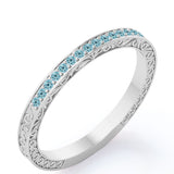 Victorian 0.25 Carat December Birthstone Wedding Band