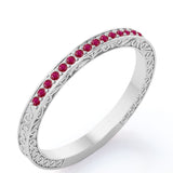 Victorian 0.25 Carat July Birthstone Wedding Band