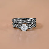 1 Carat Round Lab Diamond Infinity Bridal Set
