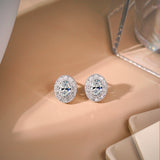 2 Carat Moissanite Vintage Stud Earrings