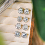 2 Carat Moissanite Vintage Stud Earrings