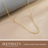 Dainty Cable Chain Necklace