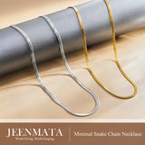 Minimal Snake Chain Necklace