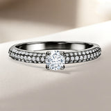 Certified 1 Ct Round  Lab Diamond Micro Pave Set Engagement Ring
