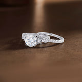 2.5 Ct  Round Lab Diamond Twist Infinity Bridal Set