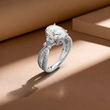 Inifnity 3.5 Ct Oval Cut Lab Created Opal Milgrain Engagement Ring