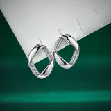 Elegant Square Frame Stud Earrings – Modern Fashion Jewelry