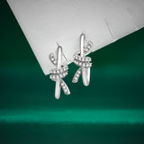 Elegant Ribbon Hoop Earrings – Feminine Fashion Jewelry