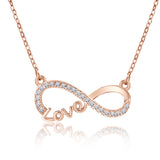 Infinity Love Pendant Necklace - Meaningful Jewelry for Her - Anniversary Gift