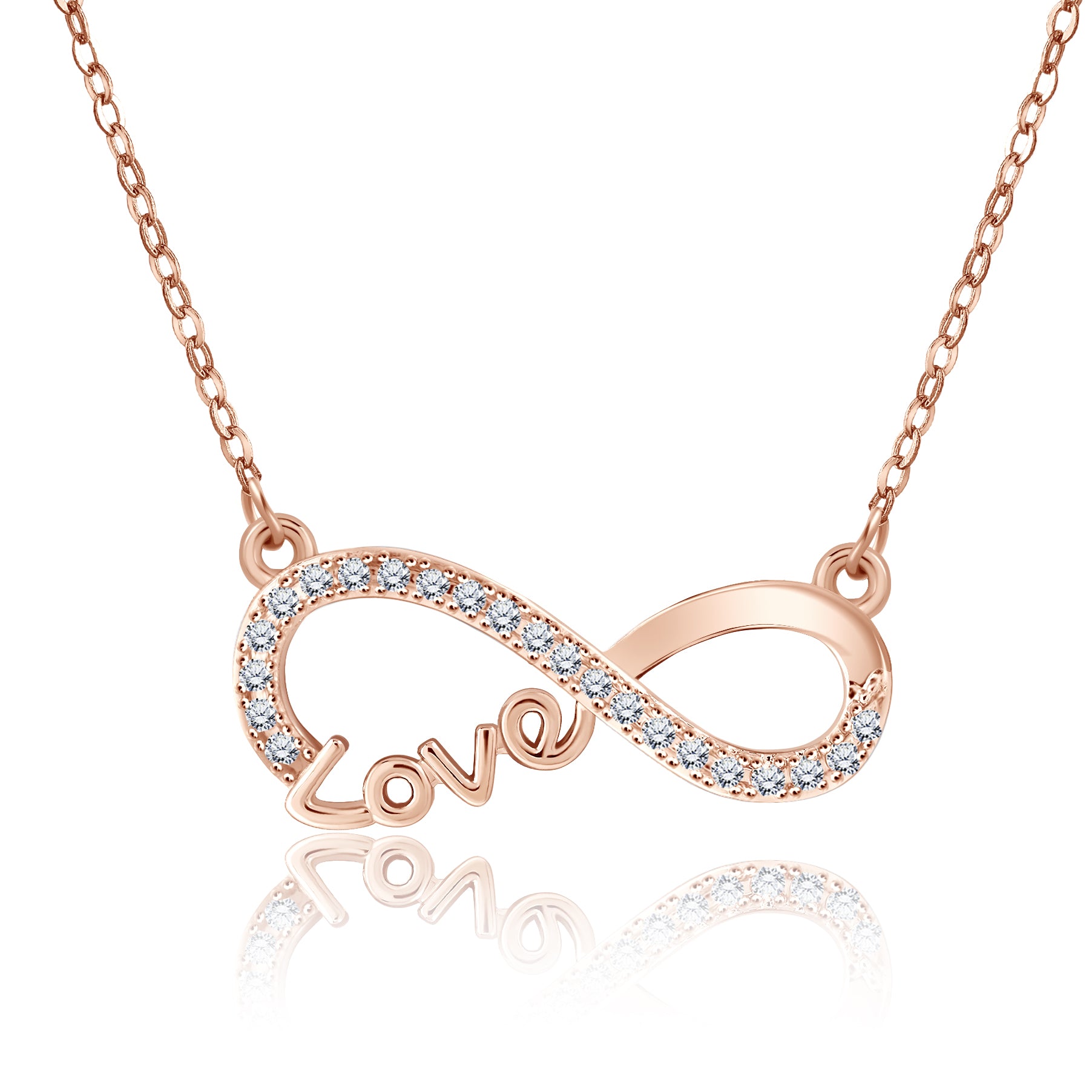 Infinity Love Pendant Necklace - Meaningful Jewelry for Her - Anniversary Gift