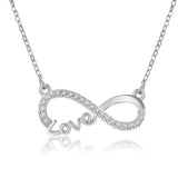 Infinity Love Pendant Necklace - Meaningful Jewelry for Her - Anniversary Gift
