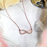 Infinity Love Pendant Necklace - Meaningful Jewelry for Her - Anniversary Gift